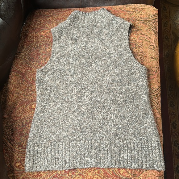 J.Jill vest sweater wool alpaca blend bucle soft full zip heather women’s M - Picture 2 of 10